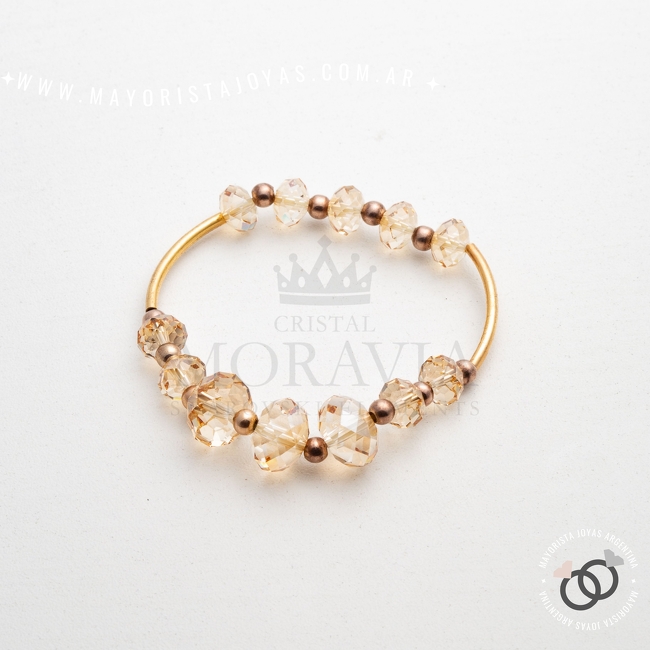 PULSERA PLATA Y CRISTAL (PBC0242)