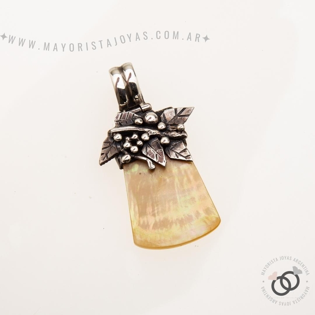 DIJE PLATA Y PIEDRA (PPD185)