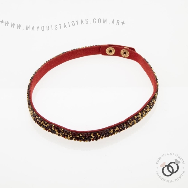 PULSERA DE ACERO Y CUERO (BAC016)