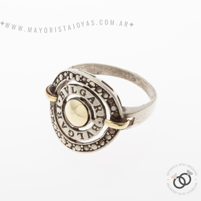 ANILLO PLATA Y ORO (POA540)