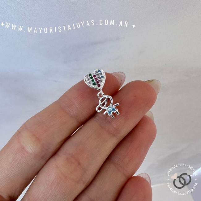 DIJE PLATA Y CUBIC (PDC0166)