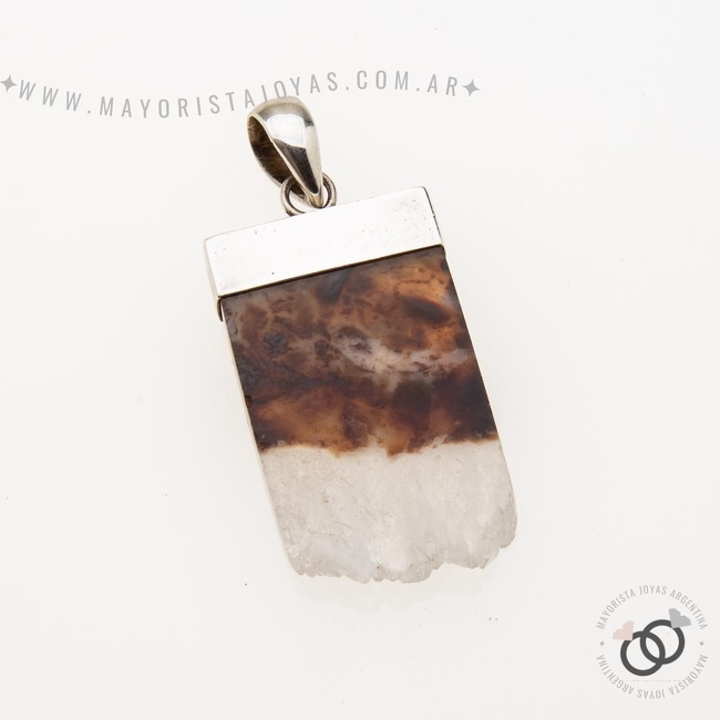 DIJE PLATA Y PIEDRA (PPD168)