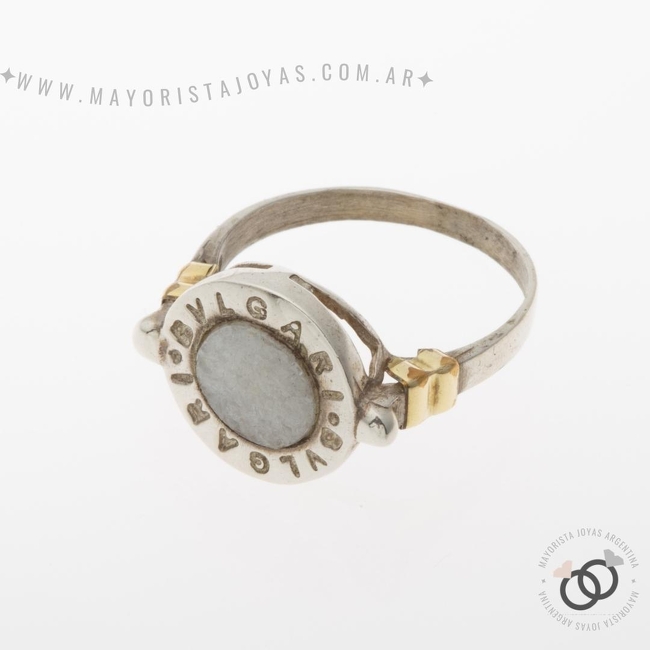 ANILLO PLATA Y ORO (POA528)