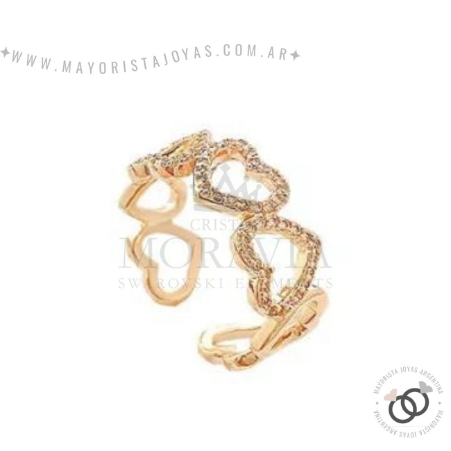 ANILLO CON  CRISTAL (MAN078)