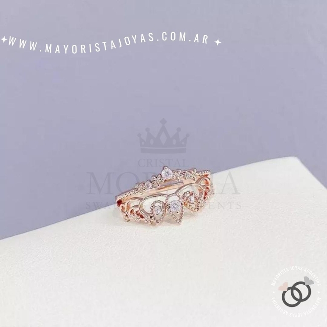 ANILLO CON  CRISTAL (MAN0069)
