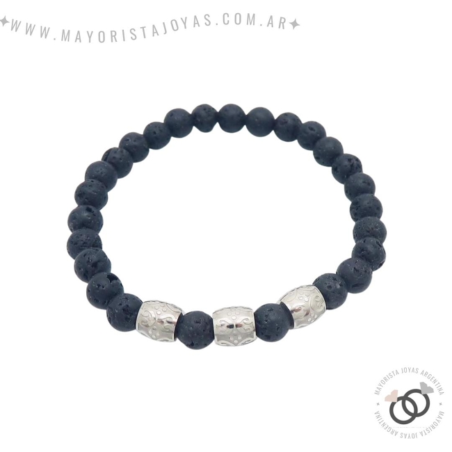 PULSERA CON CRISTALES Y ASTERISMOS (BAP0116)