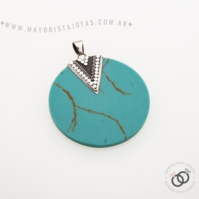 DIJE PLATA Y PIEDRA (PPD207)