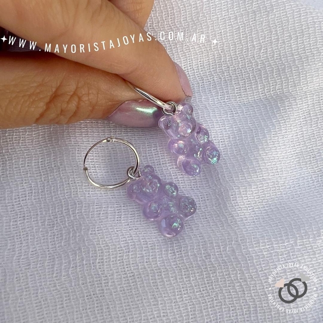 AROS PLATA LISA OSITOS (PHD0230L)