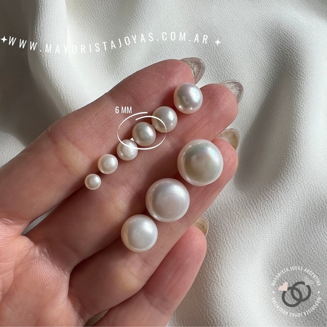 AROS PLATA Y PERLA AGUA DULCE (PPN0153)