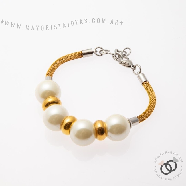 PULSERA ACERO Y ASTERISMO (BAP069)