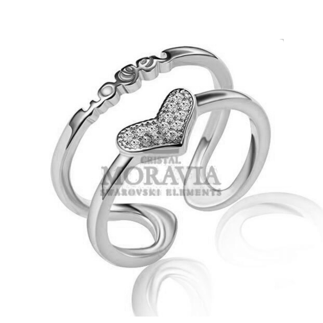 ANILLO CON  CRISTAL (MAN0032)