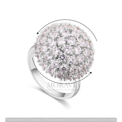 ANILLO CON  CRISTAL (MAN0043)