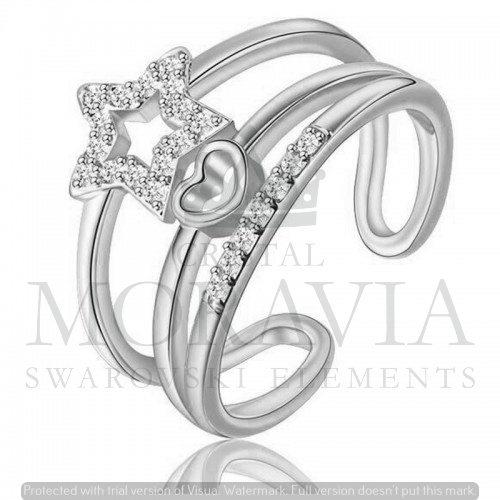 ANILLO CON  CRISTAL (MAN0002)