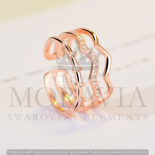 ANILLO CON  CRISTAL (MAN0003)