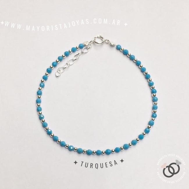 PULSERA PLATA PIEDRAS NATURALES (PBN0081)