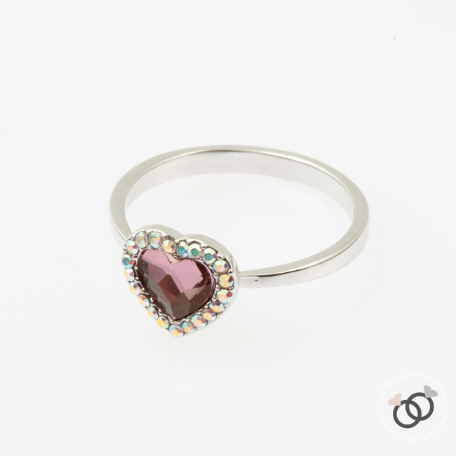 ANILLO CON  CRISTAL (MAN0012R)