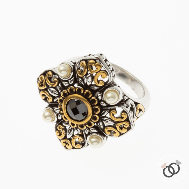 ANILLO CON  CRISTAL (MAN014)