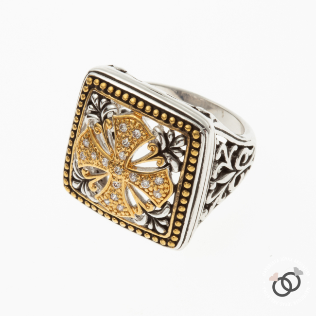 ANILLO CON  CRISTAL (MAN017)