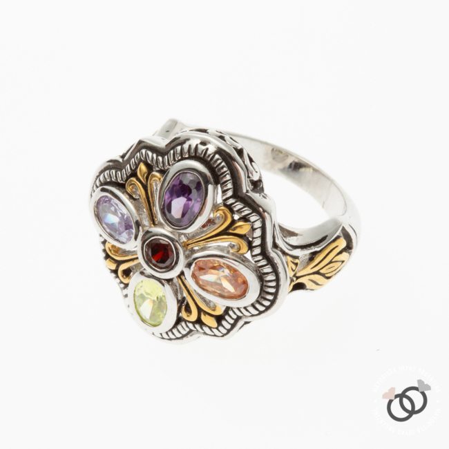 ANILLO CON  CRISTAL (MAN021)