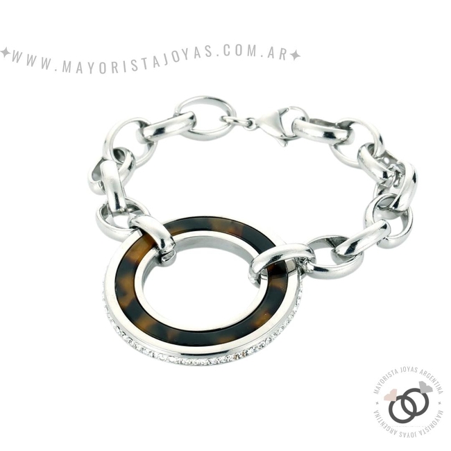 PULSERA CON CRISTALES Y ASTERISMOS (BAP0125)