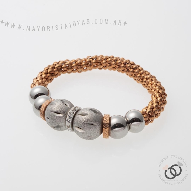 PULSERA CON CRISTALES Y ASTERISMOS (BAP093)