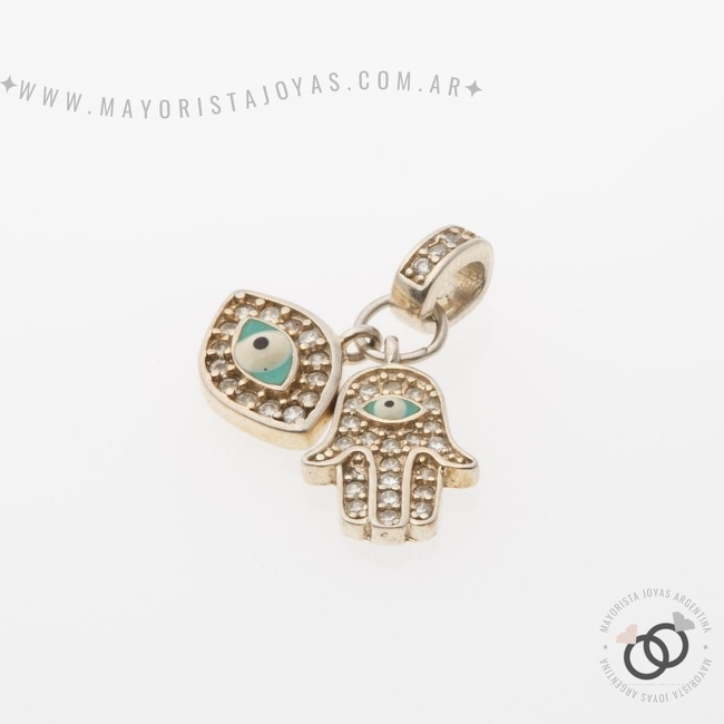 DIJE PLATA Y CUBIC (PDC134)