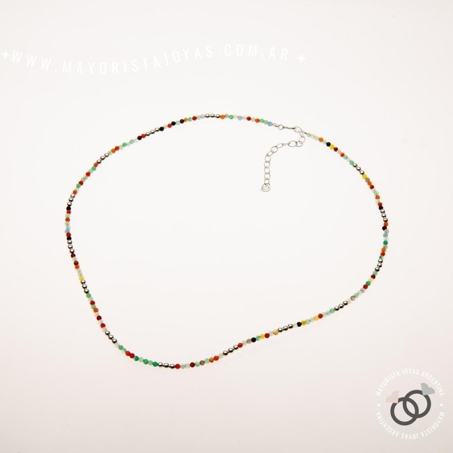 COLLAR PLATA 925 CON CRISTAL (PCK016)