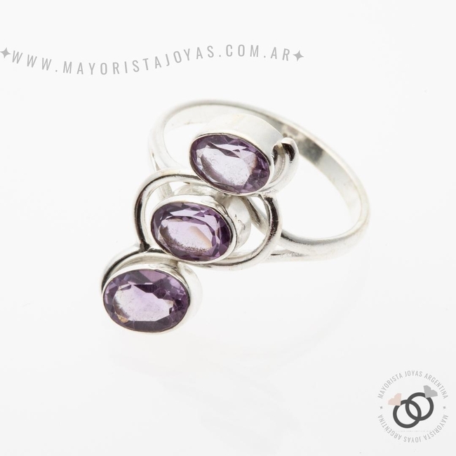 ANILLO PLATA Y PIEDRA (PAP341A)