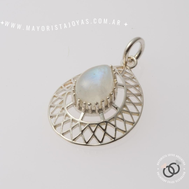 DIJE PLATA Y PIEDRA (PPD157LU)