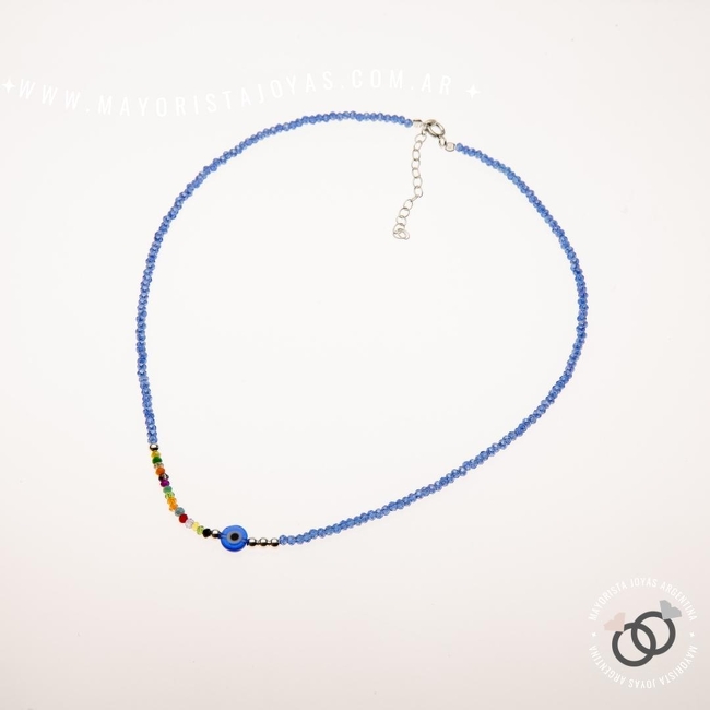 COLLAR PLATA 925 CON CRISTAL (PCK0021)