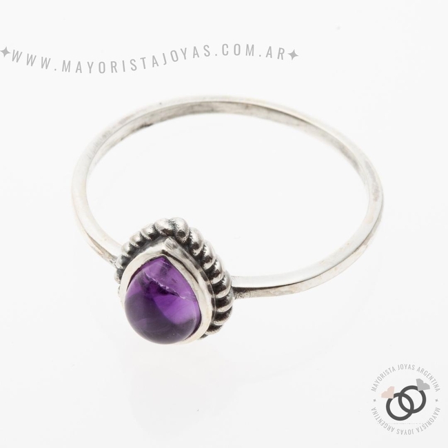 ANILLO PLATA Y PIEDRA (PAP330A)