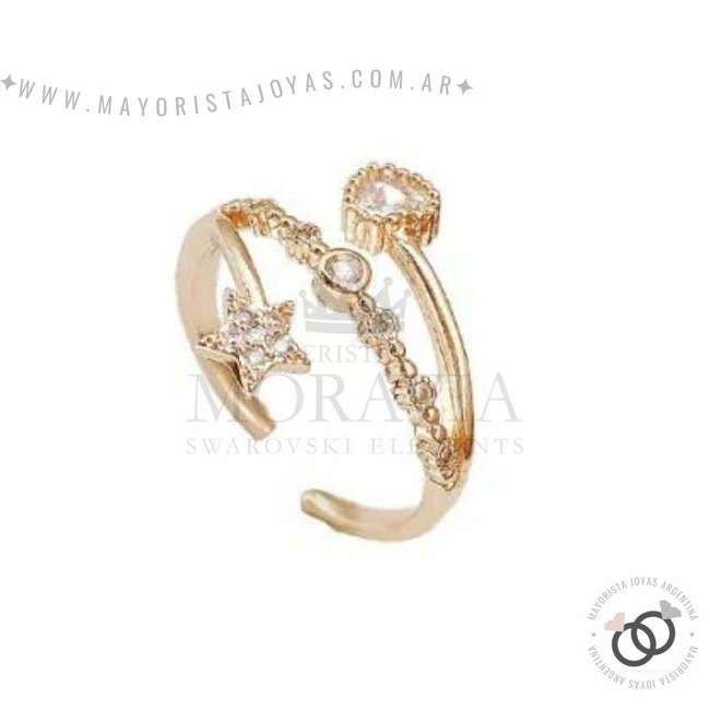 ANILLO CON  CRISTAL (MAN068)