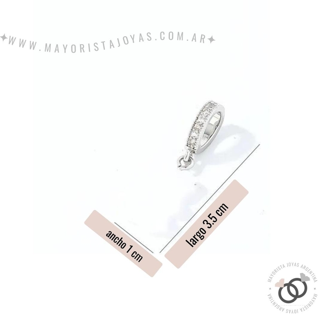 DIJE ACERO PIEDRA (DAP0315B)