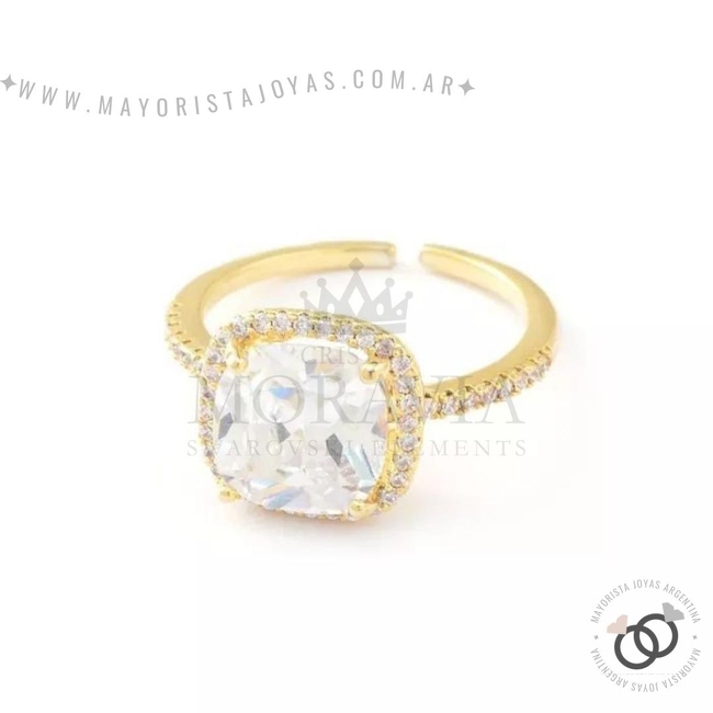 ANILLO CON  CRISTAL (MAN065)