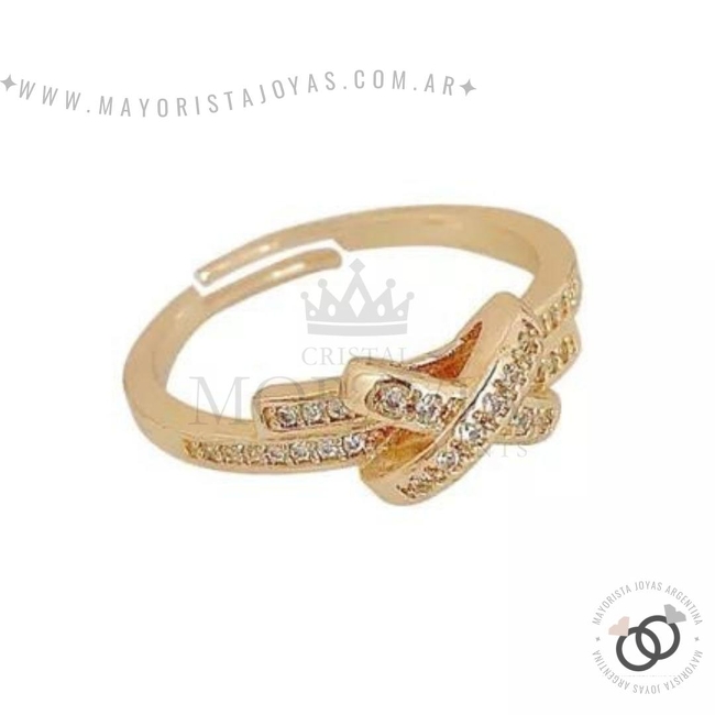 ANILLO CON  CRISTAL (MAN0072)