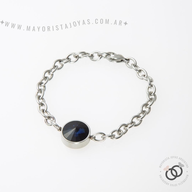 PULSERA ACERO Y ASTERISMO (BAP079A)