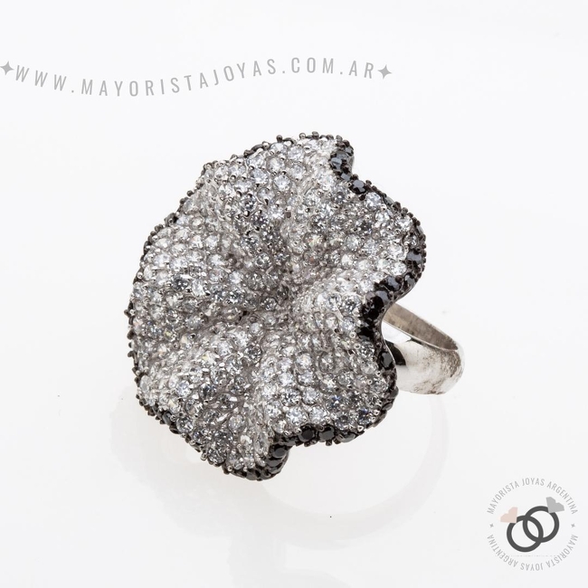 ANILLO PLATA Y CRISTAL (PAC252)