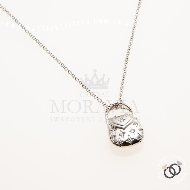 Colgante con Cristal (MCO191} PLATA 925