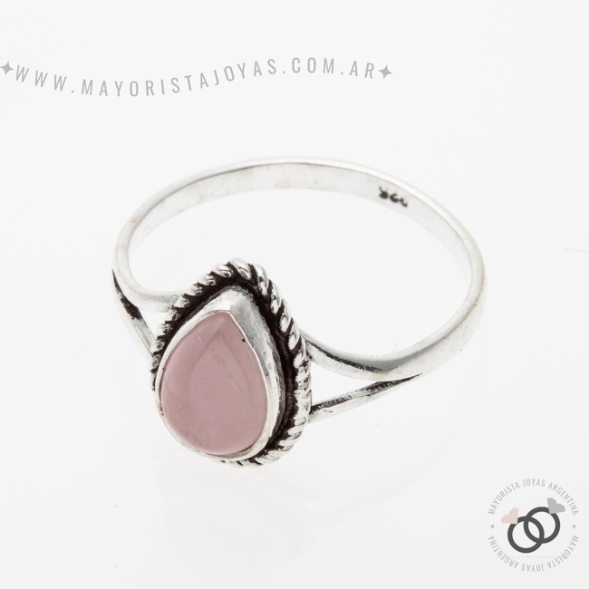 ANILLO PLATA Y PIEDRA (PAP332C)