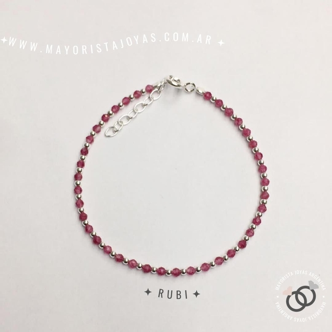 PULSERA PLATA PIEDRAS NATURALES (PBN083)