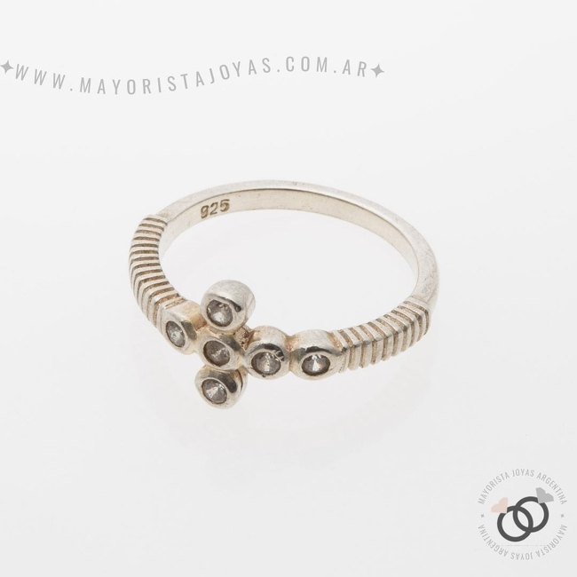 ANILLO PLATA Y CUBIC (PAC0328)