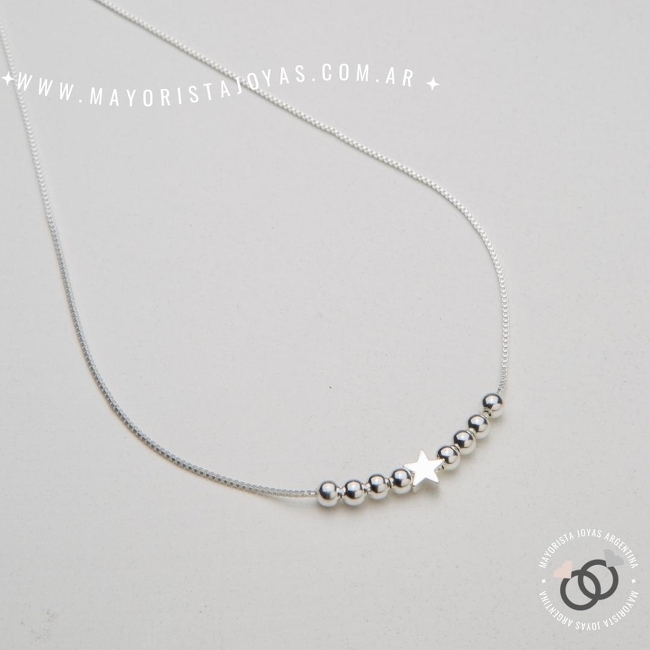 COLLAR PLATA LAMINADA (LPC0034)