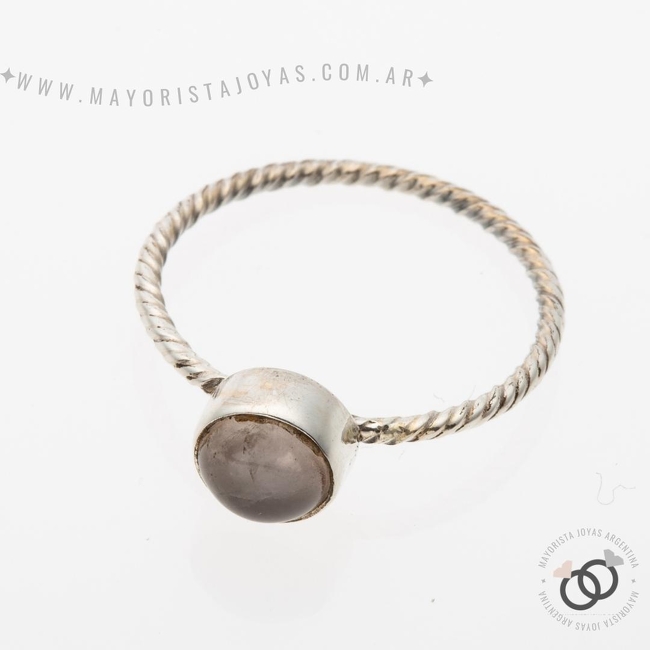 ANILLO PLATA Y PIEDRA (PAP337PL)