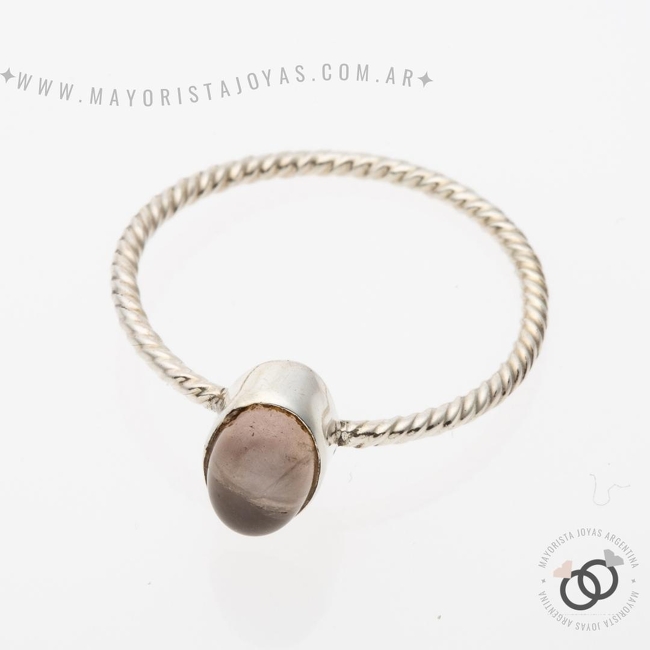 ANILLO PLATA Y PIEDRA (PAP336C)