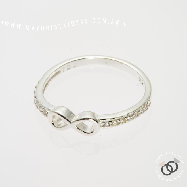 ANILLO PLATA Y CUBIC (PAC0295)