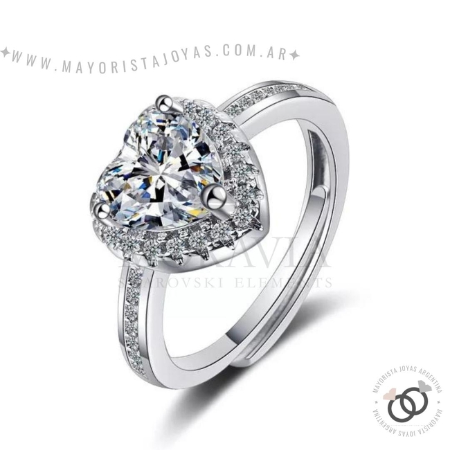 ANILLO CON  CRISTAL (MAN055)