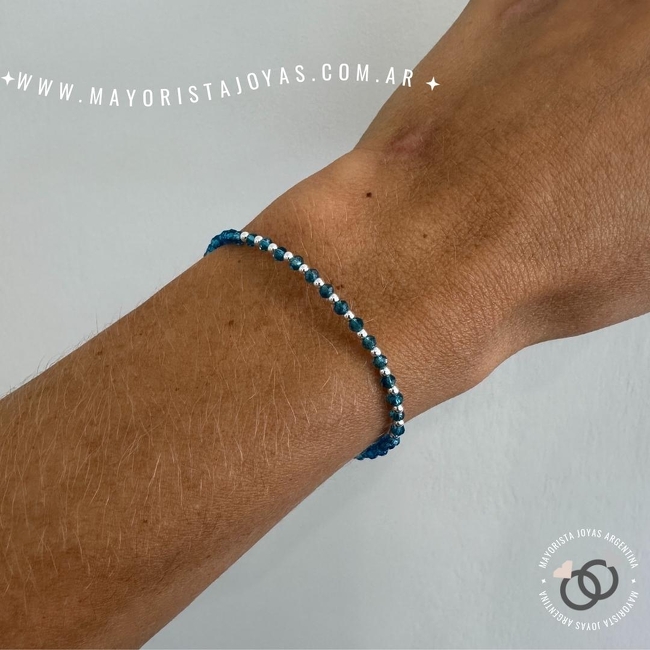 PULSERA PLATA Y CRISTAL (PBC0280)