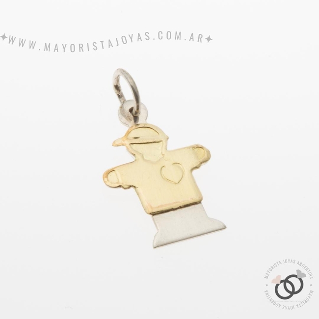 DIJE PLATA Y ORO (POD152)