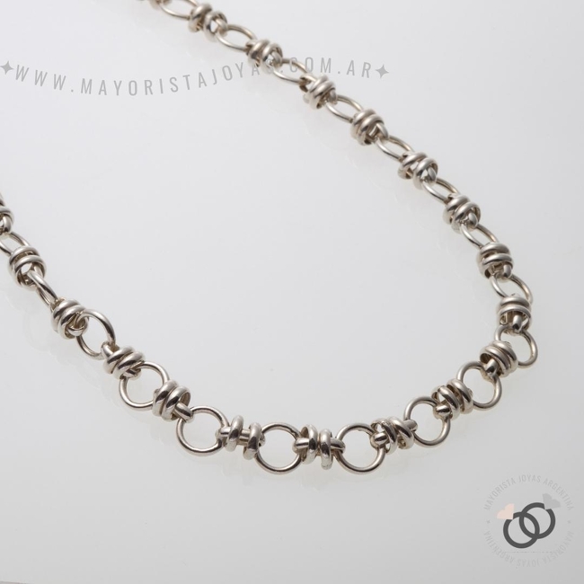 CADENA PLATA ROLÓ 50CM (PCI0062)