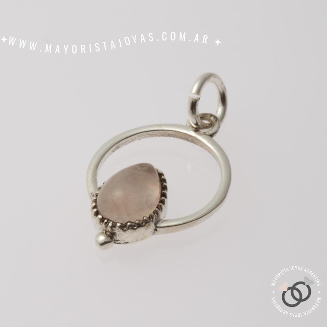 DIJE PLATA Y PIEDRA (PPD158C)